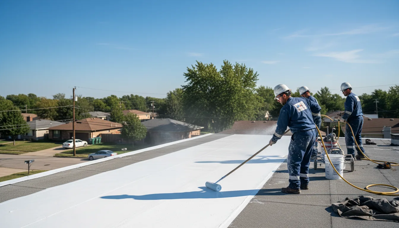 Commercial roof coating in Melcroft, PA near me
